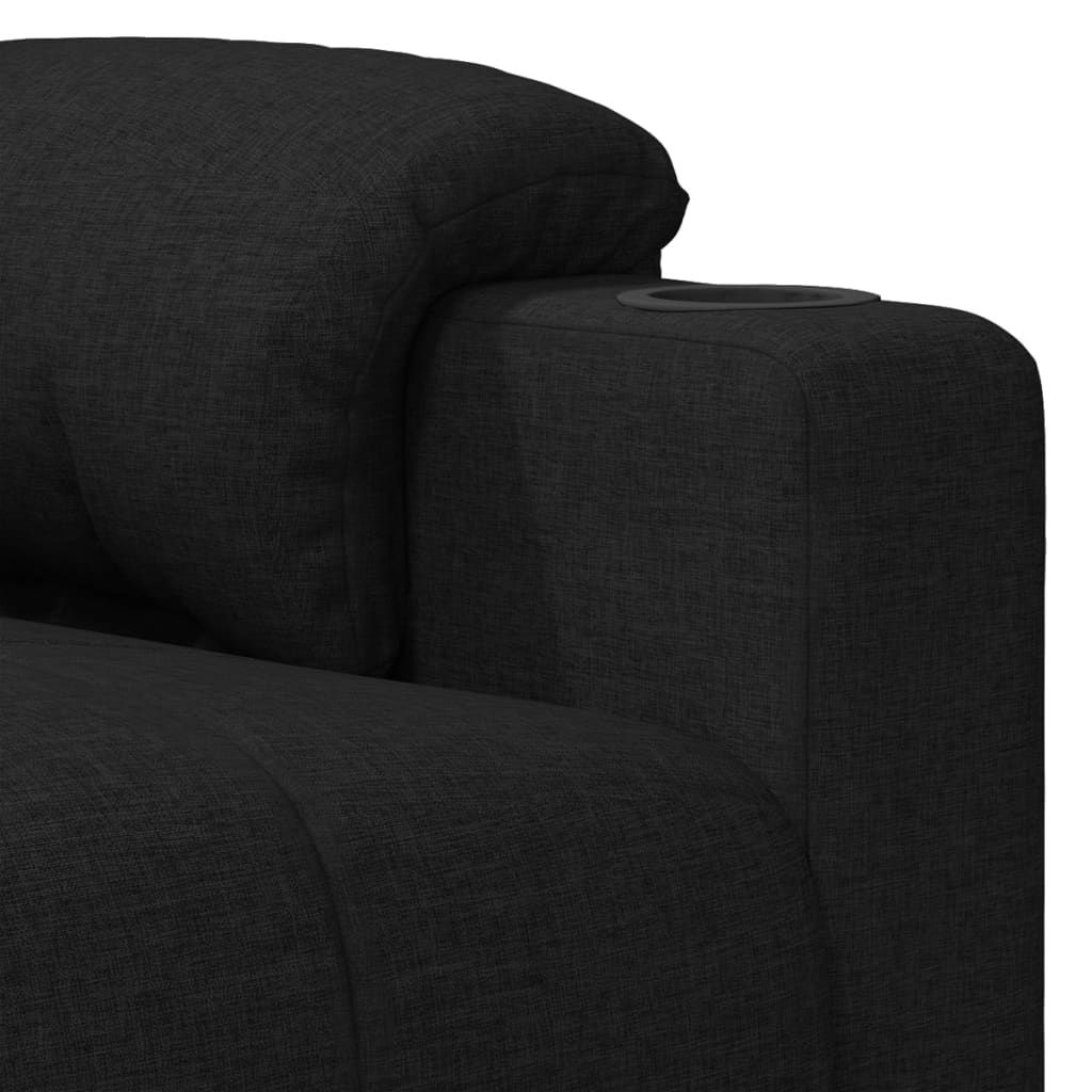 Massagesessel Schwarz Stoff