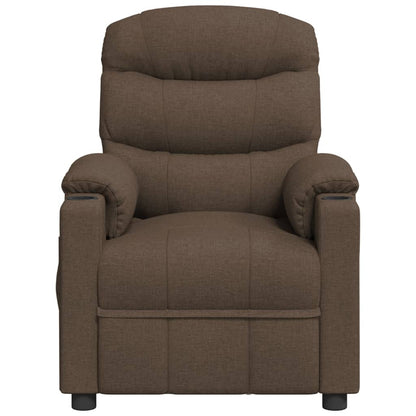 Massagesessel Braun Stoff