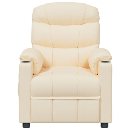 Massagesessel Creme Stoff