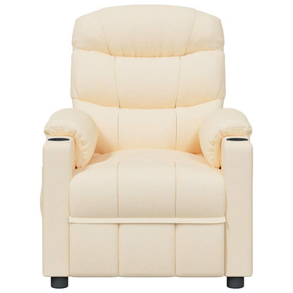 Massagesessel Creme Stoff