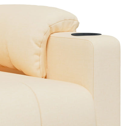 Massagesessel Creme Stoff
