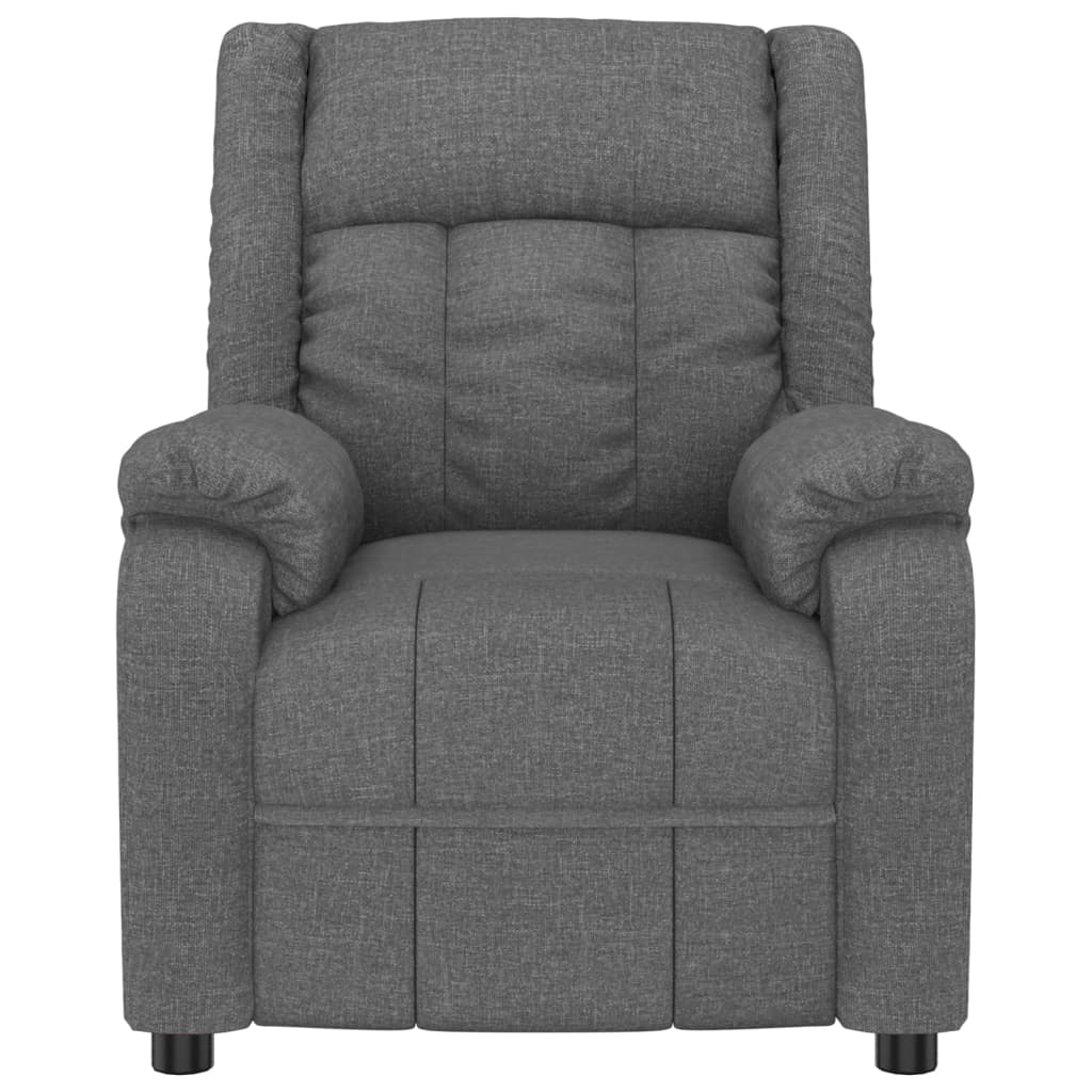 Massagesessel Dunkelgrau Stoff