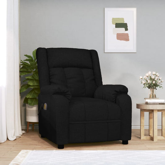Massagesessel Schwarz Stoff