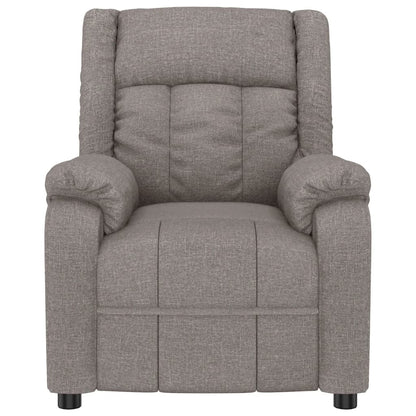 Massagesessel Taupe Stoff