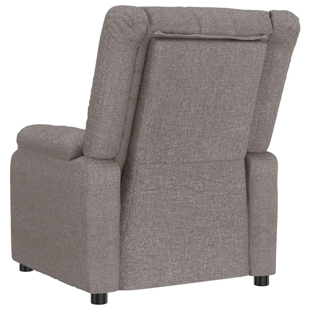 Massagesessel Taupe Stoff