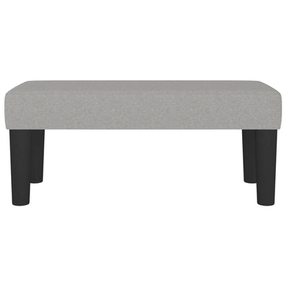 Sitzbank Hellgrau 70x30x30 cm Stoff