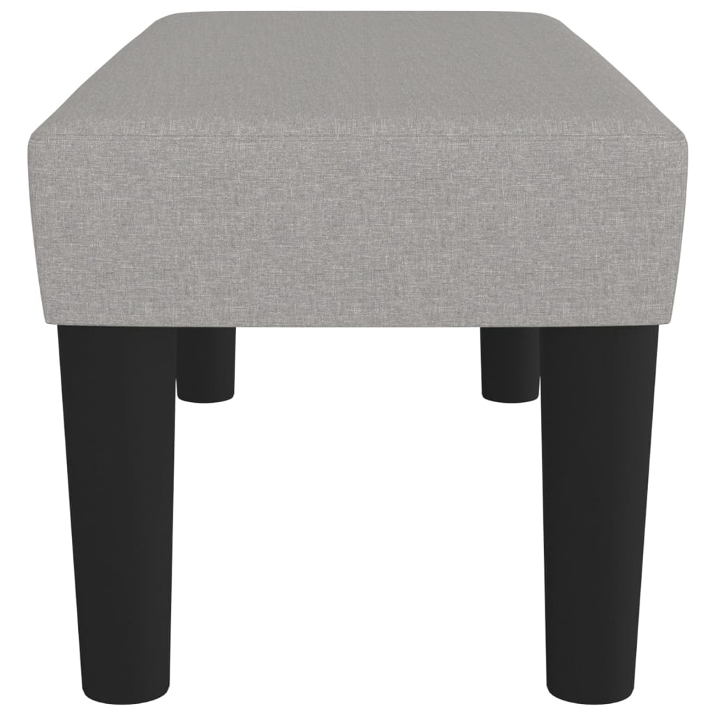 Sitzbank Hellgrau 70x30x30 cm Stoff