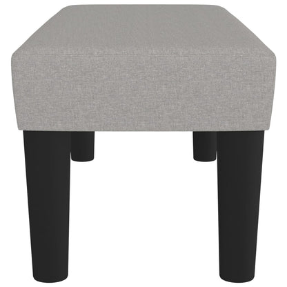 Sitzbank Hellgrau 70x30x30 cm Stoff