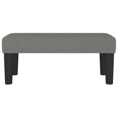 Sitzbank Dunkelgrau 70x30x30 cm Stoff