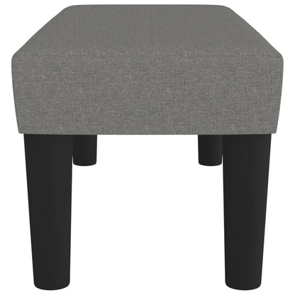 Sitzbank Dunkelgrau 70x30x30 cm Stoff