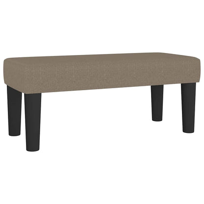 Sitzbank Taupe 70x30x30 cm Stoff