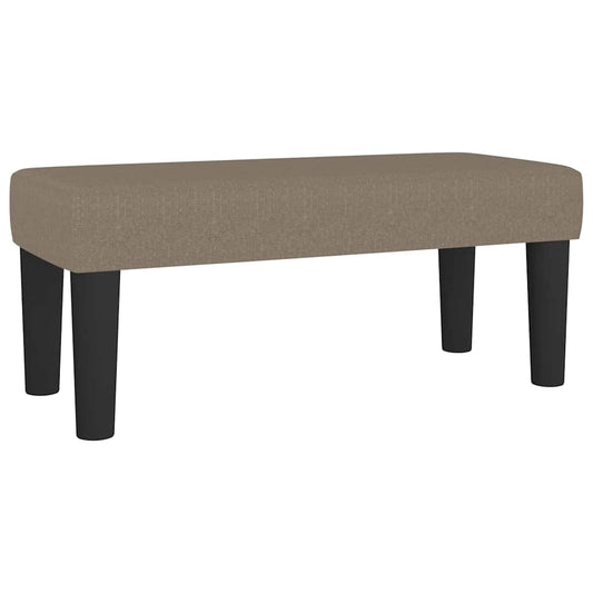 Sitzbank Taupe 70x30x30 cm Stoff