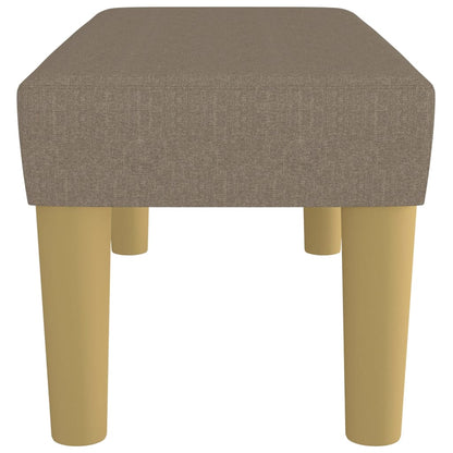Sitzbank Taupe 70x30x30 cm Stoff