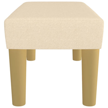 Sitzbank Creme 70x30x30 cm Stoff