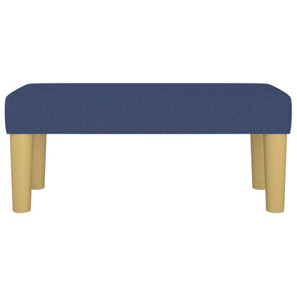 Sitzbank Blau 70x30x30 cm Stoff