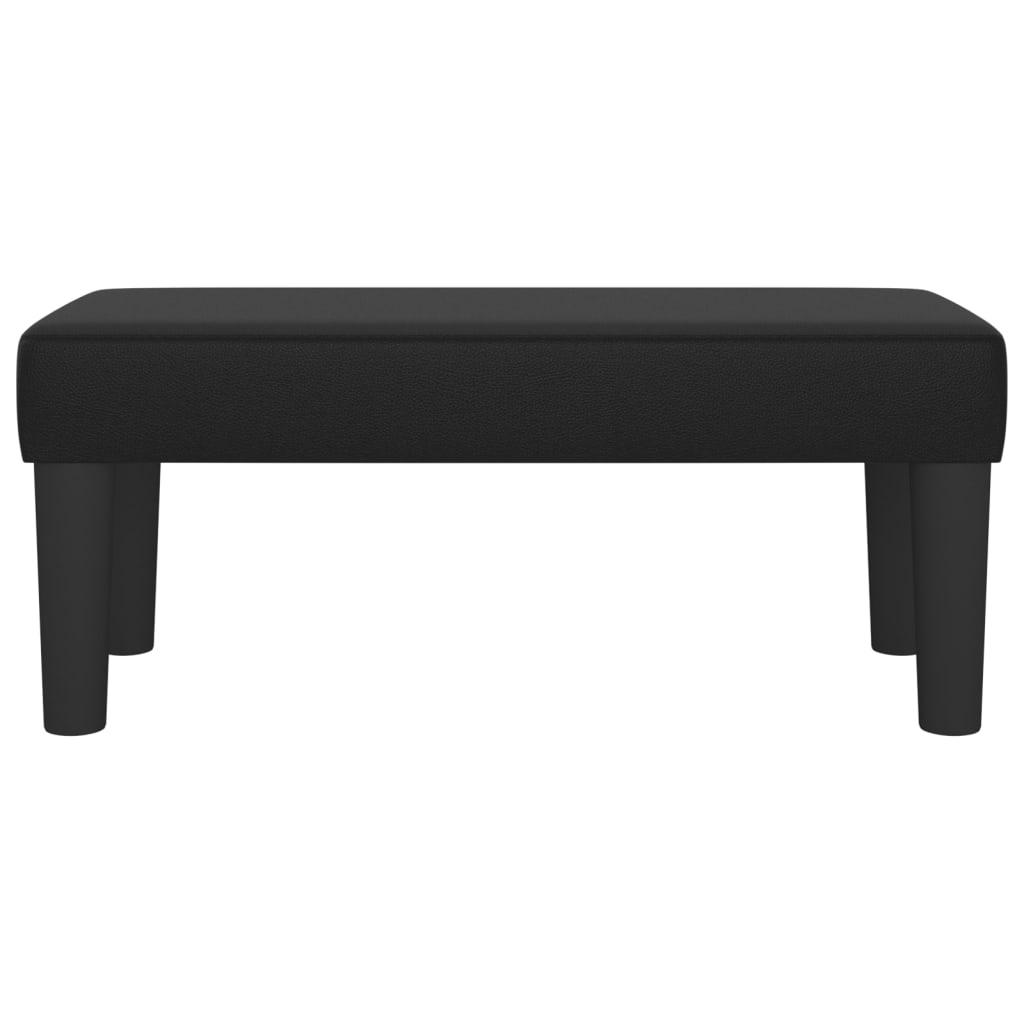 Sitzbank Schwarz 70x30x30 cm Kunstleder
