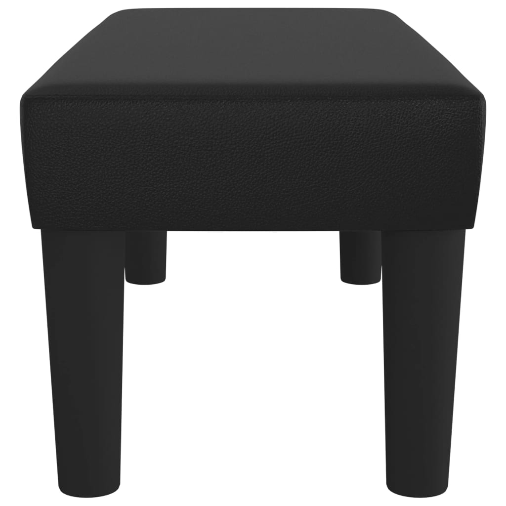 Sitzbank Schwarz 70x30x30 cm Kunstleder