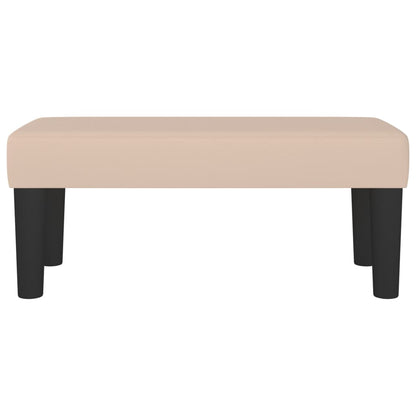 Sitzbank Cappuccino-Braun 70x30x30 cm Kunstleder
