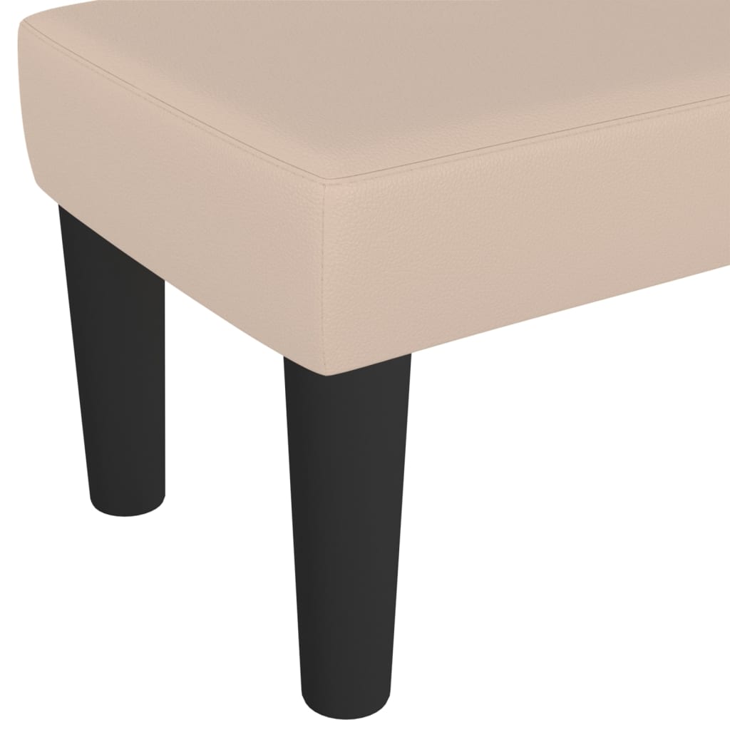Sitzbank Cappuccino-Braun 70x30x30 cm Kunstleder