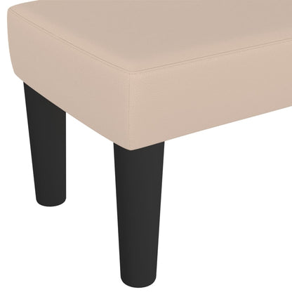 Sitzbank Cappuccino-Braun 70x30x30 cm Kunstleder
