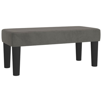 Sitzbank Dunkelgrau 70x30x30 cm Samt