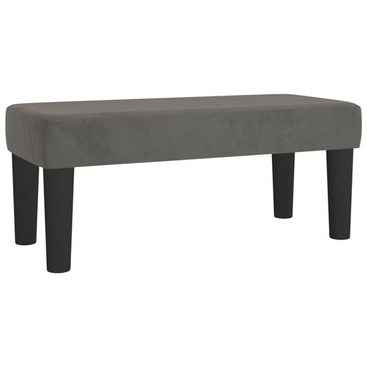 Sitzbank Dunkelgrau 70x30x30 cm Samt
