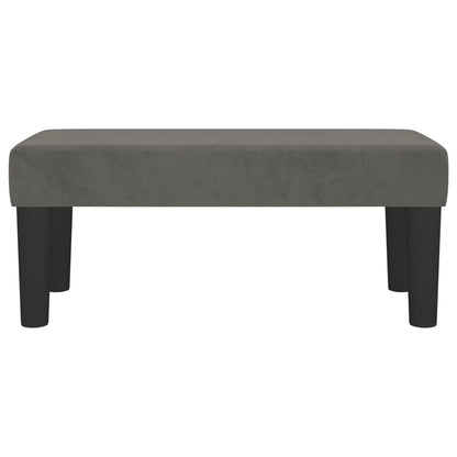 Sitzbank Dunkelgrau 70x30x30 cm Samt