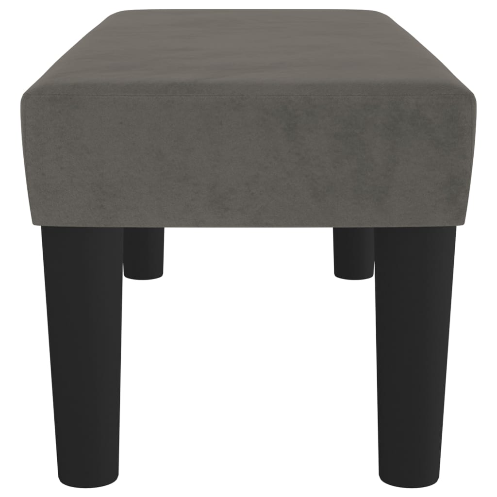 Sitzbank Dunkelgrau 70x30x30 cm Samt