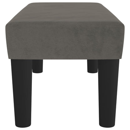 Sitzbank Dunkelgrau 70x30x30 cm Samt