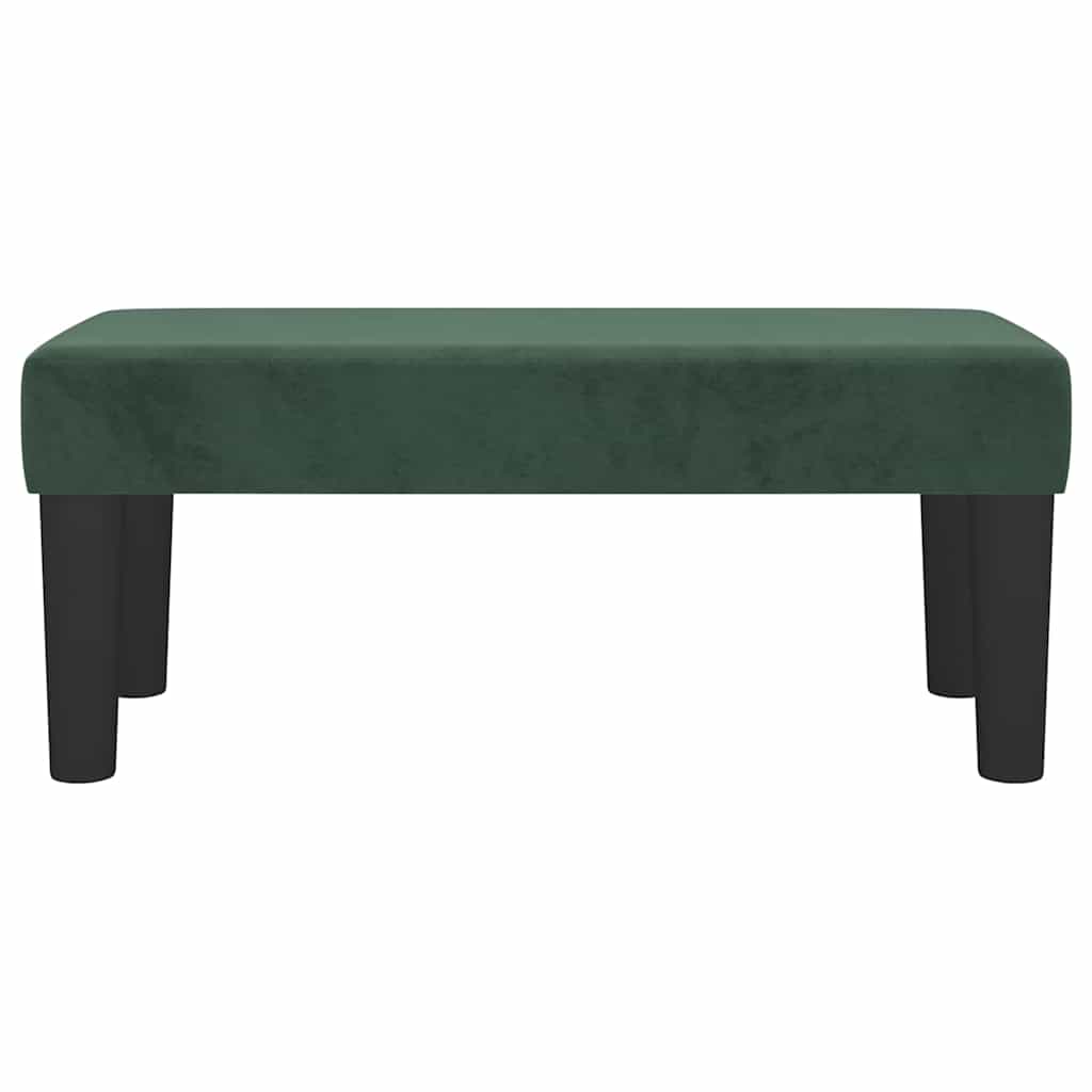 Sitzbank Dunkelgrün 70x30x30 cm Samt