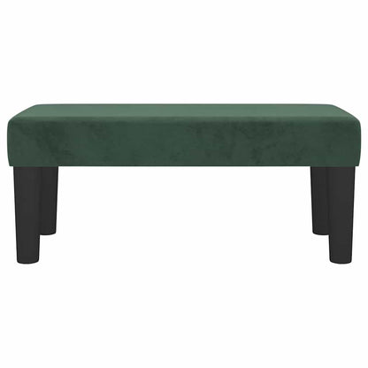 Sitzbank Dunkelgrün 70x30x30 cm Samt