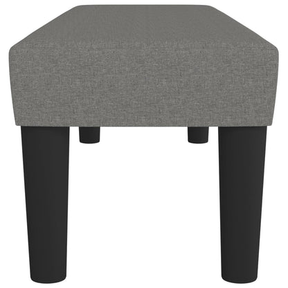 Sitzbank Dunkelgrau 100x30x30 cm Stoff