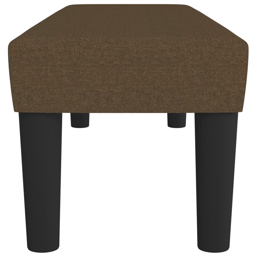 Sitzbank Dunkelbraun 100x30x30 cm Stoff