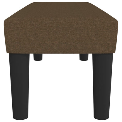 Sitzbank Dunkelbraun 100x30x30 cm Stoff