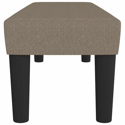 Sitzbank Taupe 100x30x30 cm Stoff