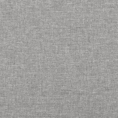 Sitzbank Hellgrau 100x30x30 cm Stoff