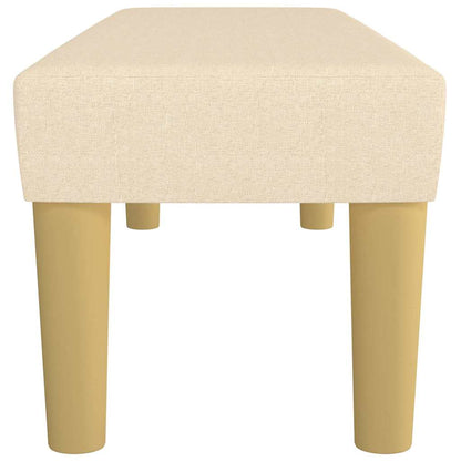 Sitzbank Creme 100x30x30 cm Stoff