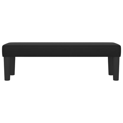 Sitzbank Schwarz 100x30x30 cm Kunstleder