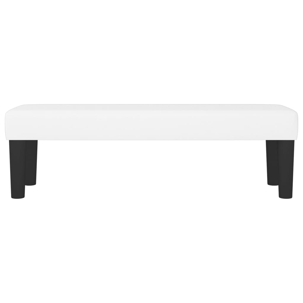 Sitzbank Weiß 100x30x30 cm Kunstleder