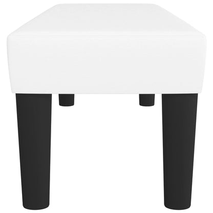 Sitzbank Weiß 100x30x30 cm Kunstleder