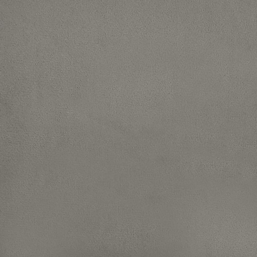 Sitzbank Hellgrau 100x30x30 cm Samt