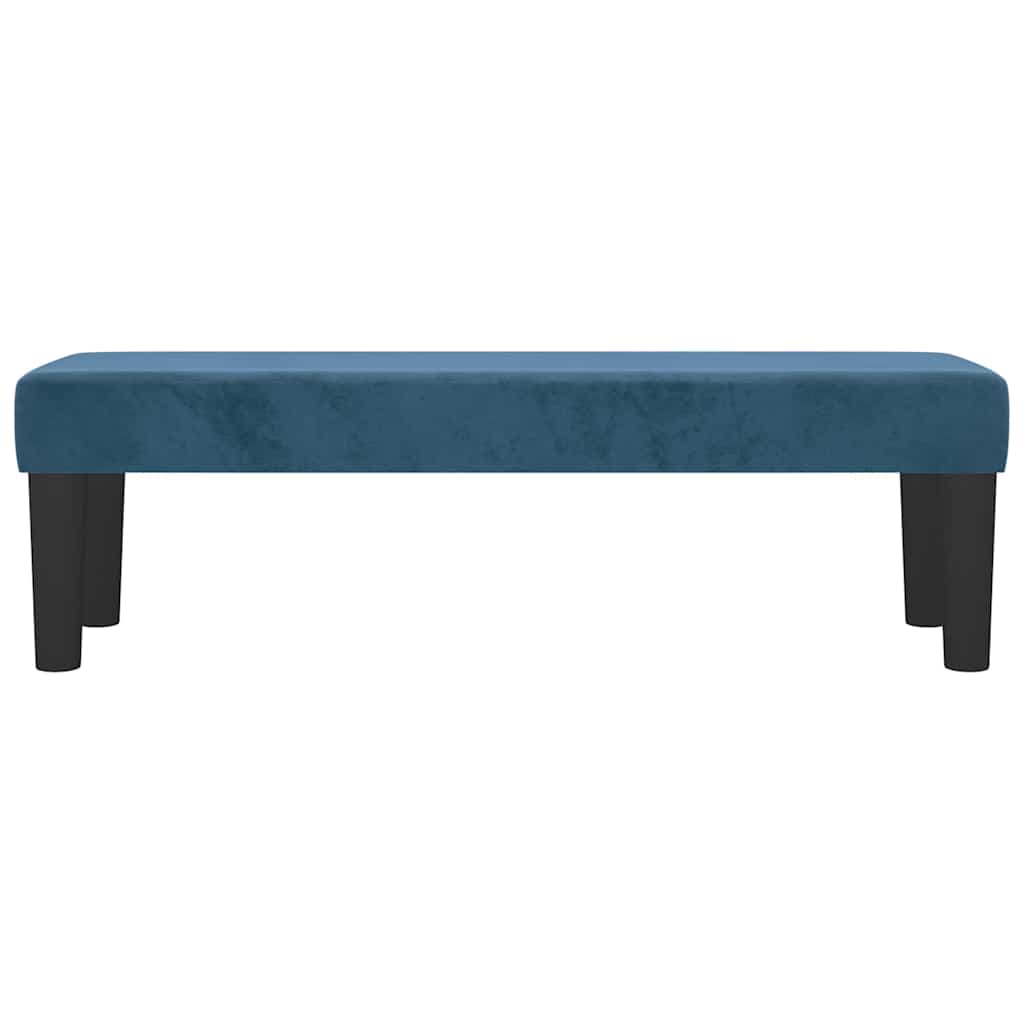 Sitzbank Dunkelblau 100x30x30 cm Samt