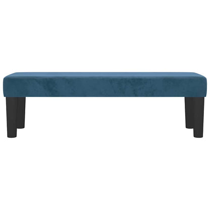 Sitzbank Dunkelblau 100x30x30 cm Samt
