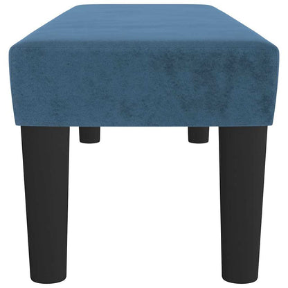 Sitzbank Dunkelblau 100x30x30 cm Samt