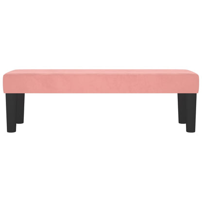 Sitzbank Rosa 100x30x30 cm Samt