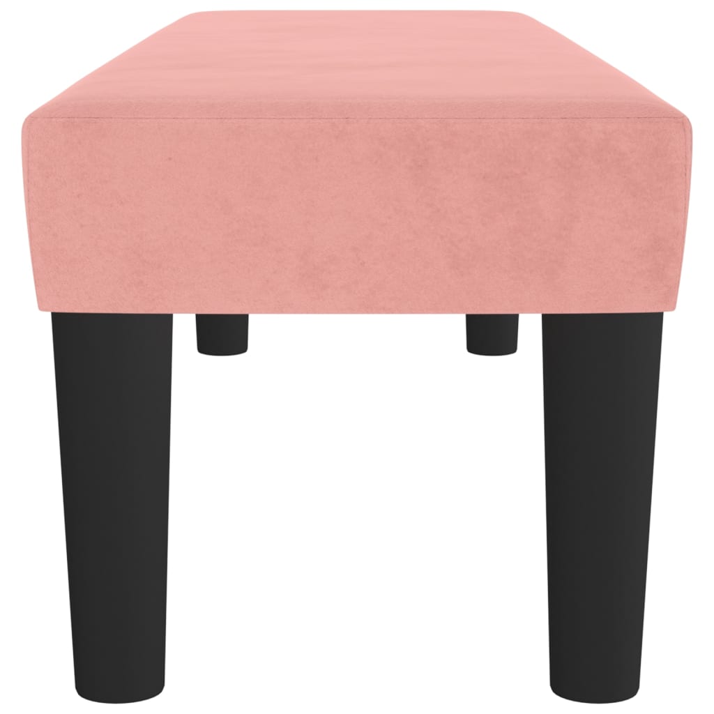 Sitzbank Rosa 100x30x30 cm Samt