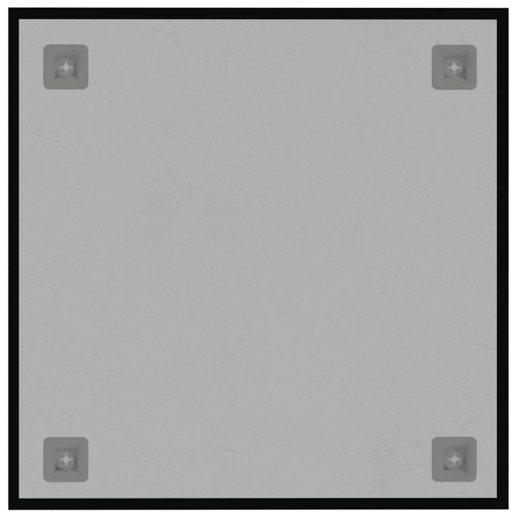 Magnettafel Wandmontage Schwarz 40x40 cm  Hartglas