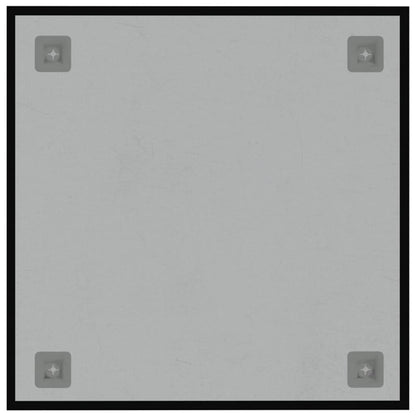 Magnettafel Wandmontage Schwarz 40x40 cm  Hartglas