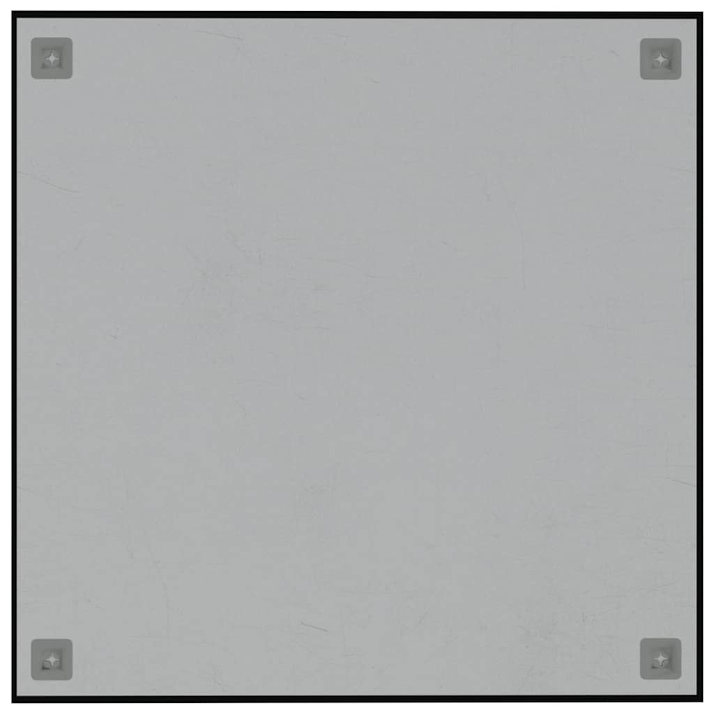 Magnettafel Wandmontage Schwarz 60x60 cm  Hartglas