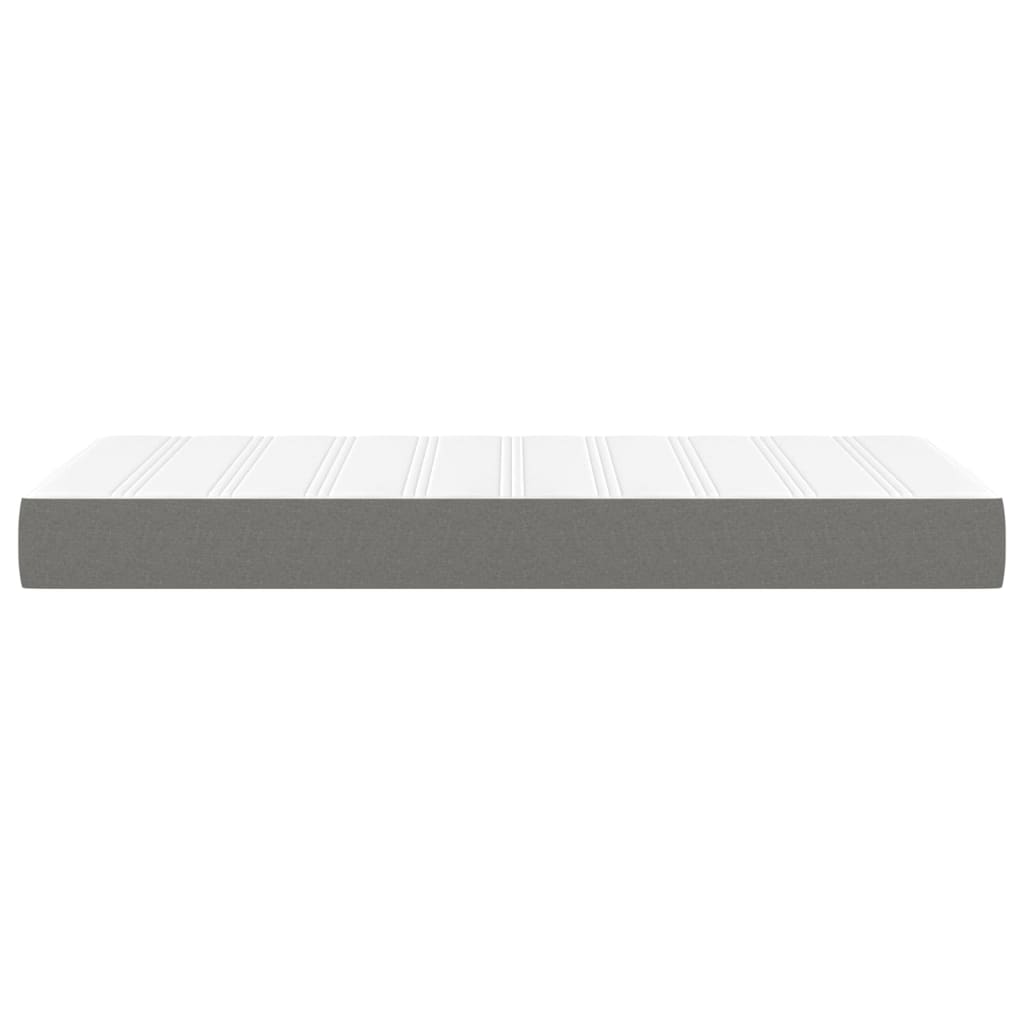 Taschenfederkernmatratze Dunkelgrau 80x200x20 cm Stoff